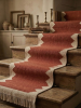 Handwoven Rust Wool Stair Runner | Runner Rug in Rugs by Evergreen Carpets. Item composed of wool in boho or minimalism style