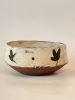 Decorative Red Clay Bowl with Brushstrokes #2 | Dinnerware by cursive m ceramics. Item made of ceramic