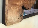 Live Edge Mirror - Cherry Burl - one-of-a-kind, Wood Wall Mi | Decorative Objects by thomas weber. Item made of wood with glass works with boho & country & farmhouse style