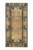 Vintage Chinese Deco style rug in Beige-Brown, Blue | Area Rug in Rugs by Rug and Kilim