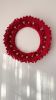 Red Macrame Christmas Wreath | Macrame Wall Hanging in Wall Hangings by macramestories. Item composed of wood and cotton in boho or country & farmhouse style