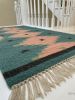 Handwoven Wool Stair, Hallway, Entryway Runner Rug | Rugs by Evergreen Carpets. Item made of wool works with boho & minimalism style