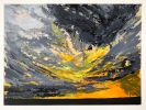 Mara Skies | Oil And Acrylic Painting in Paintings by ArtbyPunam. Item made of canvas with synthetic