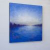 Blue September | Oil And Acrylic Painting in Paintings by Victoria Veedell. Item composed of canvas & synthetic