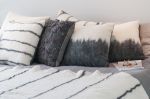 Brush pillow | Pillows by Fog & Fury | De Sousa Hughes LLC in San Francisco. Item composed of fabric