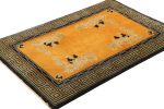Rug & Kilim’s Chinese Art Deco Rug in Gold Open Field | Area Rug in Rugs by Rug and Kilim