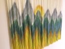 SUNSET ASPENS Mountain Landscape Dyed Tapestry | Wall Hangings by Wallflowers Hanging Art. Item made of fiber compatible with boho and country & farmhouse style