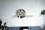 Floating Mirror Hardwood Shelf | Decorative Objects by THE IRON ROOTS DESIGNS. Item made of glass