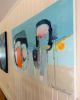 Abstract Painting | Oil And Acrylic Painting in Paintings by Claire Desjardins. Item made of canvas with synthetic