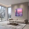 Lapland Finland Winter Impasto Oil Painting Fine Art | Oil And Acrylic Painting in Paintings by Dynasty Artisan. Item made of linen works with contemporary & eclectic & maximalism style