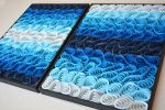 No. 18 Set of 2 Acoustic Diffuser Panel - Gradient Abstract | Wall Sculpture in Wall Hangings by Joseph Aurelius