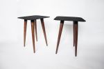 Sam #2 | Side Table in Tables by Nadine Hajjar Studio. Item composed of walnut and metal in minimalism or contemporary style