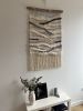 Handwoven Vertical Wall Tapestry "Stone River" | Wall Sculpture in Wall Hangings by Tissage Sauvage. Item composed of wood & cotton compatible with boho and country & farmhouse style