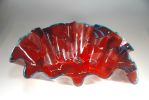 Fused Ruffle Large Bowls | Decorative Bowl in Decorative Objects by Rick Strini. STRINI ART GLASS. Item made of glass
