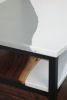 Brooks Glacier Bedside Tables | Tables by Alicia Dietz Studios. Item composed of walnut and steel