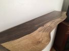 Black Walnut Live Edge Floating Shelf | Bracket & Hardware | Shelving in Storage by SAW Live Edge. Item composed of walnut