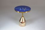 AMA | Side Table in Tables by Jonathan Amar Studio | Spirit Gallery in Salé. Item made of brass with ceramic