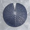 Blue Nymphaea mosaic wall sculpture | Wall Hangings by Julia Gorbunova. Item composed of glass