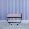 SW Side Table, Cane | Tables by soft-geometry. Item composed of wood & steel