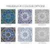 4 wall art tiles (20cm / 7.8") | Wall Sculpture in Wall Hangings by GVEGA. Item made of ceramic works with mediterranean style