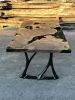 Claro Walnut Epoxy Table - Epoxy Resin Black Dining Table | Tables by Tinella Wood. Item composed of walnut compatible with contemporary and coastal style