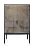 Blurred Lines Armoire  — Hand-Finished Art Doors Contemporay | Wardrobe in Storage by Morgan Clayhall. Item made of walnut & steel