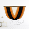 Maree Orange-Modern wall art | Tapestry in Wall Hangings by Olivia Fiber Art. Item made of wood with wool works with minimalism & mid century modern style
