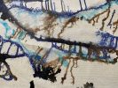 Sea Ice #2 | Oil And Acrylic Painting in Paintings by Joanie Gagnon San Chirico Studio. Item made of canvas with synthetic