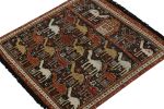 Rug & Kilim’s Tribal rug in Black with Red, Gold-Brown | Area Rug in Rugs by Rug and Kilim