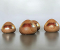 Handcrafted Cherry Wood Salt & Pepper Shaker | Placemat in Tableware by Holzkunst Samuel Meisinger. Item composed of wood in minimalism or contemporary style