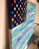 California Ocean Flag | Oil And Acrylic Painting in Paintings by Dutch Montana Art | 1111 Bayside Dr in Newport Beach. Item composed of canvas and synthetic
