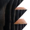 Sawtooth Smoked Tower | Ornament in Decorative Objects by Bradley Duncan Studio | Indie Congress, Ace Hotel Theater DTLA 2019 in Los Angeles. Item composed of wood
