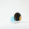 Onnda Flame Concentric S Blaze - Dichroic Glass Marble | Candle Holder in Decorative Objects by Catrinel Săbăciag. Item made of marble & glass compatible with mid century modern and contemporary style