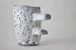 Terrazzo blue clay mug | Drinkware by ZHENI. Item composed of ceramic