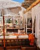 Boho Macrame Curtain Handcrafted for Pergola Indoor Outdoor | Curtains & Drapes by Dimitar Kostadinov | COYA Pool in Marbella