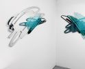 Scribble Mirror (Horizontal) - 48" wide | Decorative Objects by Ryan Coleman. Item composed of glass