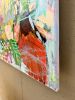 Uncontained Bloom | Oil And Acrylic Painting in Paintings by Megan Aujla - Line & Form Studio. Item composed of canvas compatible with contemporary and modern style