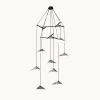 Emily V8 Pendant Light Oxid | Chandeliers by MOSS Objects. Item made of oak wood with steel works with contemporary & modern style