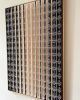 Grid - Navy Blue and Cream | Mixed Media by Fault Lines by Matthias de Vogel