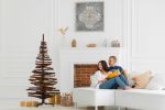Driftwood Christmas tree, Wooden handmade Christmas tree | Furniture by Wooden Lights and Handmade Decor. Item made of wood with metal works with contemporary & country & farmhouse style