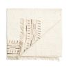 Unah Brown Fully Hand Embroidered Throw | Blanket in Linens & Bedding by Studio Variously. Item made of cotton