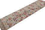 Vintage Zeki Müren Runner Rug with Geometric Pattern | Area Rug in Rugs by Rug and Kilim