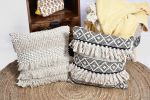 Emily Artisanal Weave Cushion Cover_Handcrafted Textile | Pillows by Humanity Centred Designs. Item made of cotton works with boho & minimalism style