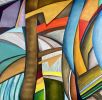 'Andalusian summer' | Oil And Acrylic Painting in Paintings by SANGEETA S. Item made of paper works with contemporary & modern style