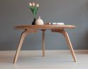Solid Wood Round Coffee Table , Minimalist Coffee Table | Tables by OzzWoodArt. Item composed of oak wood in minimalism or mid century modern style