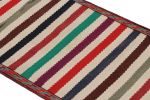 Vintage Afghan Kilim Runner Rug with Polychromatic Stripes | Area Rug in Rugs by Rug and Kilim