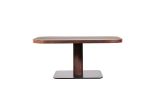 Modern Square Wood & Leather Table by Costantini, Vincenzo | Tables by Costantini Design. Item composed of wood and leather in contemporary or modern style