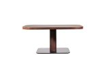 Modern Square Wood & Leather Table from Costantini, Vincenzo | Tables by Costantini Design. Item composed of wood and leather in contemporary or modern style