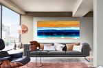 California Gold #3 | Oil And Acrylic Painting in Paintings by Dutch Montana Art | Hugo Rivera Gallery in Laguna Beach. Item made of canvas
