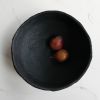 Giant Centerpiece Bowl in Carbon Black Concrete | Decorative Bowl in Decorative Objects by Carolyn Powers Designs. Item made of concrete works with minimalism & contemporary style